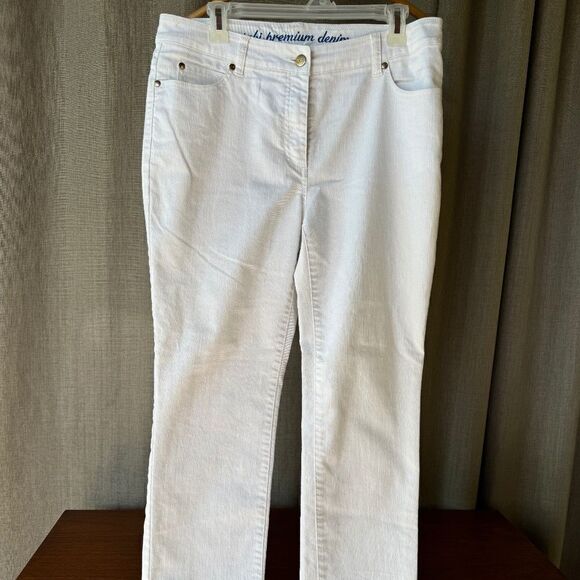 Tabi Premium denim white jeans - Sz10 - Picture 1 of 5